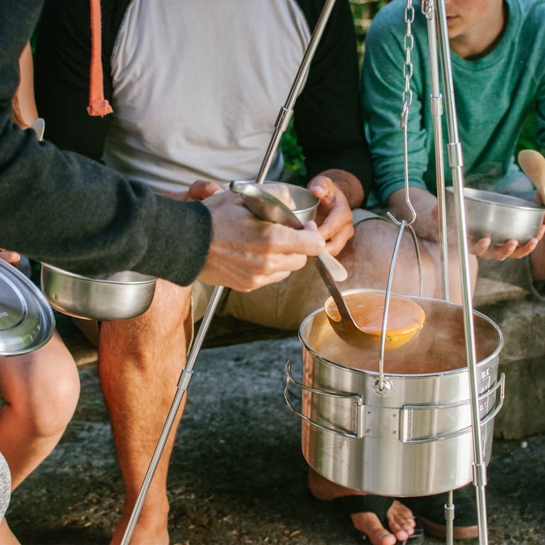 Solo Stove Stainless Steel 2 Pot Set: Portable Outdoor Cooking