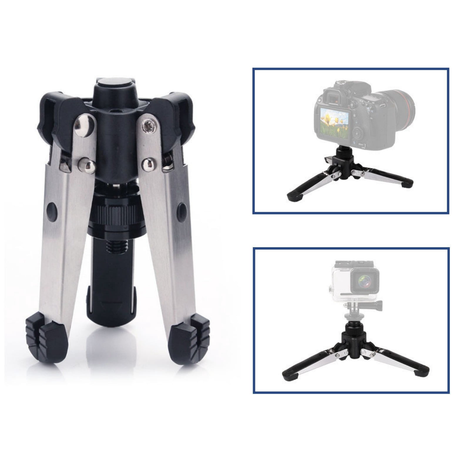 Travel Friendly 1/4 Screw Tripods Monopod Support Stand 3 Legs Camera Tripod Stand For DSLR And Camcorder Stability