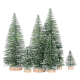 thumbnail image 3 of 25PCS Miniature Artificial Christmas Trees 5 Sizes,with Wooden Base for Decoration DIY Decoration Crafts, 3 of 6