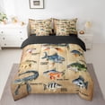 thumbnail image 2 of Castle Fairy Boys Wildlife Fish Bedding Comforter Set,Fishing Hunting Queen Bedding Sets, 2 of 8
