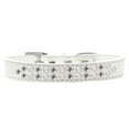 thumbnail image 4 of Two Row Pearl and Clear Crystal Size 20 Lavender Dog Collar, 4 of 9