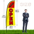 thumbnail image 2 of QSUM Now Open Feather Flag Kit,7FT Open Advertising Banner Business Signs, 2 of 3