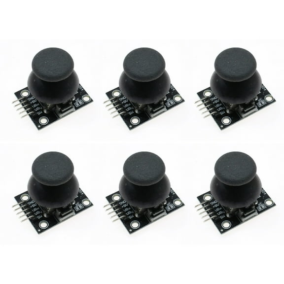 Pack Of 6/12 Joystick Modules XY Axis Game Controller Sensor Board For Arduino Raspberry Pi PS2