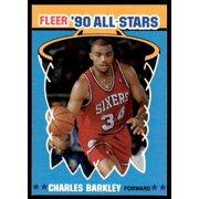 1990 Fleer All-Stars Basketball Card Charles Barkley Philadelphia 76ers #1 Near Mint or Better