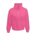 thumbnail image 4 of Sweatshirts For Girls Toddler Quarter Zip Girls' 1/4 Zipper Sweatshirts Casual Oversized Long Sleeve Pullover Tops Cute Half Zipper Sweater, 4 of 4