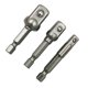 thumbnail image 3 of Juego de 3 adaptadores de enchufe de impacto cuadrados de 1/4", 3/8" y 1/2" (adaptador de broca para taladro eléctrico), 3 of 5