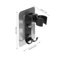 thumbnail image 2 of unbranded 1Ud Soporte Para Ducha Negro Con Base Ajustable En Aluminio Para Accesorios, 2 of 7