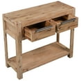 thumbnail image 2 of vidaXL Console Table 32.3"x13"x28.7" Solid Acacia Wood, 2 of 7