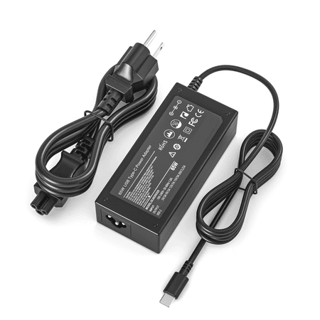 Replacement 65W Type-C Adapter Charger for Lenovo ThinkPad E490 E495 E590 E595 Supply Cord