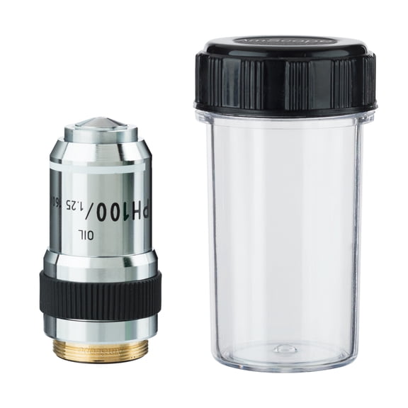 AmScope 100X (Oil) PH Achromatic Microscope Objective New
