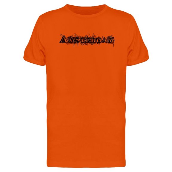 Grunge Lettering Amsterdam Tee Men's -Image by Shutterstock