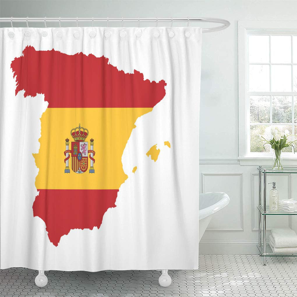 Abstract Shower Curtain 60x72 Inch, Barcelona Shower Curtain