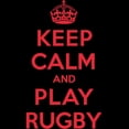 thumbnail image 3 of CafePress - Keep Calm Play Rugby Men's Dark Pajamas - Men's Dark Loose Fit Cotton Pajama Set, 3 of 4