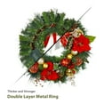 thumbnail image 6 of Pre-lit Christmas Wreath for Front Door, 30 Inch Christmas Wreath with 40 LED Lights, Xmas Wreath for Home Party Indoor Outdoor Use, 6 of 9