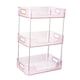 thumbnail image 2 of Organizador de maquillaje, cajón, caja de almacenamiento de escritorio, organizador de maquillaje, estante de almacenamiento de escritorio Rosa 3 capas, 2 of 7