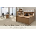 thumbnail image 3 of GOF Office Furniture - 1 Person Workstation, Hanging Box/File Pedestal Only (22”D x 16”W x 19”H, Walnut), 3 of 5