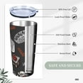 thumbnail image 6 of Kll Japanese Sushi Hashi Stainless Stainless Steel Vacuum Insulated Coffee Cup 20 Oz Lids And Straws,1 Metal Straws,1 Cleaning Brush, 6 of 9