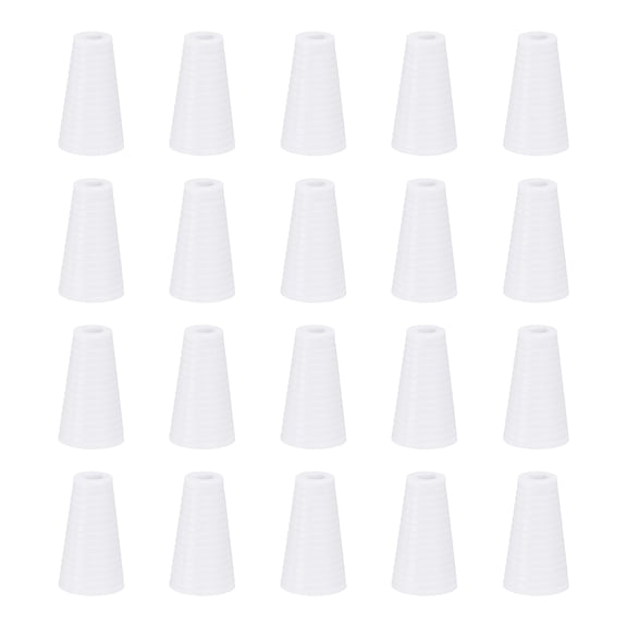 Uxcell 20Pack Cord Knobs, 19mm Window Blind Tassels Plastic Pull Cord Tassel Drops Pull End Pendant for Window Blinds Shade Curtain, White