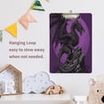 thumbnail image 2 of Vzayyk 12'x 9' Clipboard With Retractable Small Hook For Offices Seminars A Black & Purple Dragon, 2 of 9