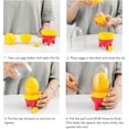 thumbnail image 5 of ABCISI Egg Spinner, Golden Egg Machine, Hand Powered Egg White and Yolk Spin Mixer, Portable Manual Shaker & Spinner, Egg Homogenizer Egg Scrambler, Duck Shape Pull Rope (Red), 5 of 16