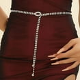 thumbnail image 2 of Hauaitttt Rhinestone Belts for Women Chain Belt for Dress Thin Belts for Dresses Belt Bag for Men Men Automatic Belt Big Men Leather Belts Click Belts for Men Mens Belts Leather Buckle Leather Belt, 2 of 9