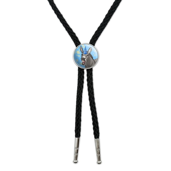 Ass Hat Donkey Funny Western Southwest Cowboy Necktie Bow Bolo Tie