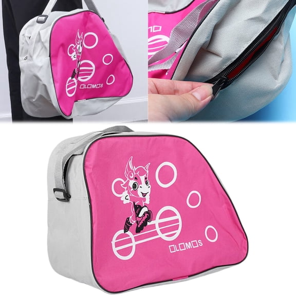 Goowood Roller Skate Bag Ice Skate Bag with Adjustable Shoulder Strap Large Capacity Skating Bag for Inline Skates Hockey Skates and Gear