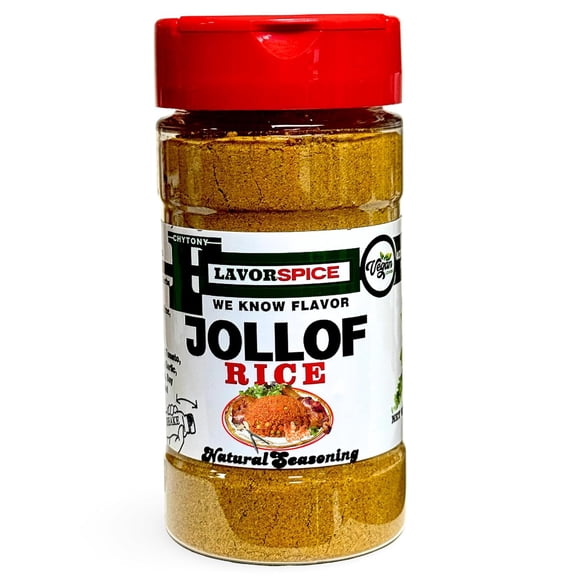 Jollof Rice Seasoning 3.8oz | Crafted with 100% Herbs and Spices With No Additives, No Salt, No Sugar, No MSG, Gluten Free | Great For Keto, Great For Vegan | Make it Smokey.