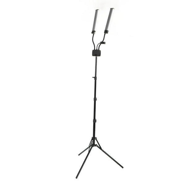 Luz LED Light, 3000K -6500K Doble Brazos En Vivo Fotografía De Luz De Transmisión En Vivo Luz De Relleno Con Soporte De Trípode Ajustable Para Fotografía En Vía Transmisión