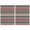 Colorful Geometric Striped, variant on Colorful Geometric Striped Pattern Summer Placemats Table Placemats Set Of 4-Linen Kitchen Washable Placemats Table Mats 11.8"x17.7" Non-Slip Heat Resistant