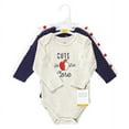 thumbnail image 2 of Hudson Baby Cotton Long-Sleeve Bodysuits, 3-Pack, Newborn- 24 Months, 2 of 5