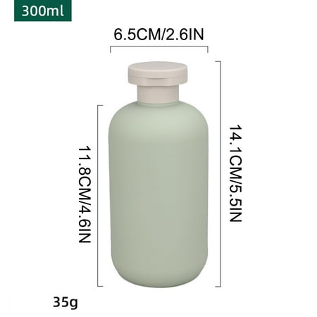 

PeiBai Travel Bottles 200 Ml 260 Ml 300 Ml 400 Ml 500 Ml Leak-Proof Travel Container for Shampoo Toiletries Lotion Conditioner Shower Gel Cream Material