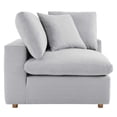 thumbnail image 3 of Maklaine 5-Piece Fabric Down Filled Sectional Sofa Set in Light Gray, 3 of 16
