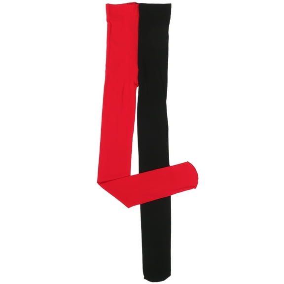 HEATSHAKING 1Pcs Design Stockings Black and Red for Women Slip Prevention Party Wear