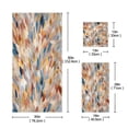 thumbnail image 3 of 3 Piece Bath Towels Set Bath Towel, Hand Towel and Face Towel for Bathroom, Gym, Hotel Earthy Colors Watercolor-textured, 3 of 8