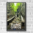 thumbnail image 2 of Flume Gorge Vintage Travel Poster / Postcard WPA Style Retro New Hampshire, 2 of 4