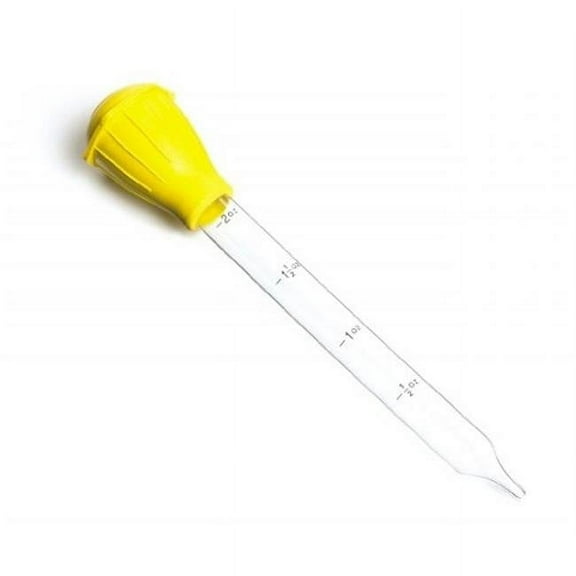 Fox Run Clear/Yellow Glass/Plastic Glass Baster