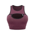 thumbnail image 7 of SAYFUT Seamless Sports Bra for Women Middle Impact Racerback Running Workout Yoga Crop Tops, 7 of 7