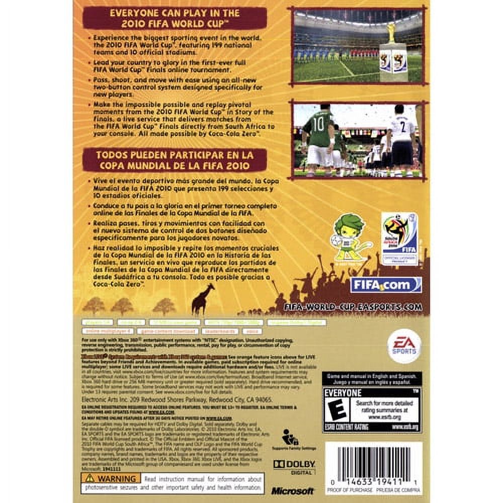 2010 FIFA World Cup (Xbox 360) - Pre-Owned - image 2 of 2