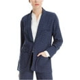 thumbnail image 1 of Max Studio London - Chaqueta tipo blazer para mujer, jacquard, un botón, azul, extragrande Max Studio London un botón, 1 of 2
