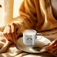 thumbnail image 4 of Hyknon Coffee Mug with Cute Pattern Silver Stainless Steel Thermal Coffee Cups with Handle Double Walled Unbreakable Coffee Mugs for Home Office School, 4 of 6