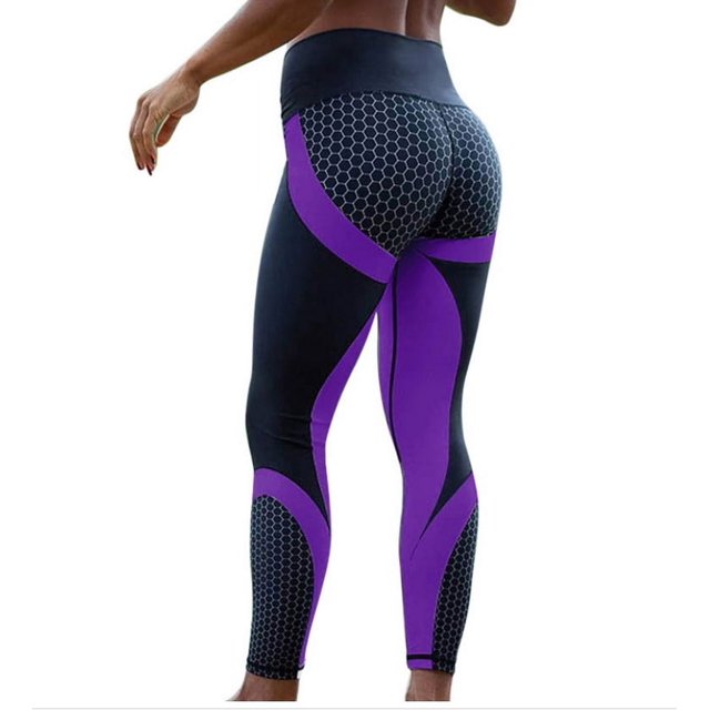 Ropa de yoga estampada, pantalones deportivos casuales de cintura alta que levantan la cadera, pantalones de yoga de secado rápido, pantalones ajustados
