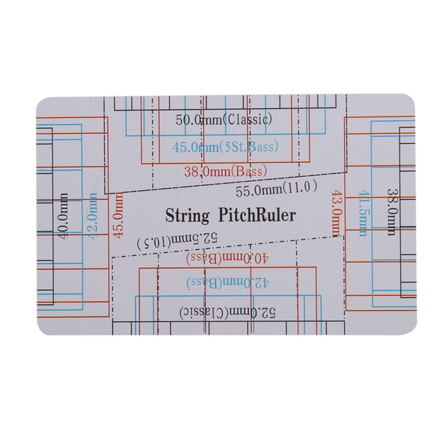 2Pcs String Action Gauge Ruler Guitar Height Gauge Set Up Tool Guitar Repairing Tool For Guitar Bass Instrument Accessories