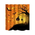 thumbnail image 2 of Zatoumnr Halloween Themed Digital Printed Shower Curtain, Bathroom Curtain Fall Home Holiday Decor Party Supplies, 2 of 9