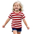thumbnail image 2 of YunPes Unisex-Baby Organic Tee Kids Striped Cotton T-Shirt Casual Crewneck Short Sleeve Boy Girls Summer Tee Top Toddler Undershirt, 2 of 7