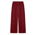 thumbnail image 6 of Utoimkio Toddler Girls Wide Leg Pants High Waisted Athletic Jogger Pants, 6 of 7