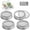 Wide Mouth, variant on DISEN 4pcs 70mm Sprouting Lids for Regular Mouth Mason Jars, Stainless Steel Mesh Screens for Making Organic Sprout Seeds