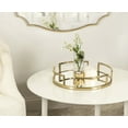 thumbnail image 6 of Kate and Laurel Gohana Modern Mirrored Tray, 16 Inch Diameter, Gold, Decorative Round Mirror Tray for Storage and Display, 6 of 7