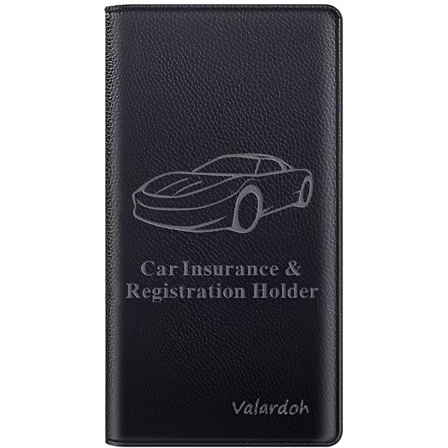 Titular de la tarjeta de registro y seguro del automóvil Valardoh Premium