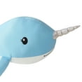 thumbnail image 3 of Your Zone Kids 20" x 8.75" Blue Narwhal Cooling Plush Pillow, 3 of 7